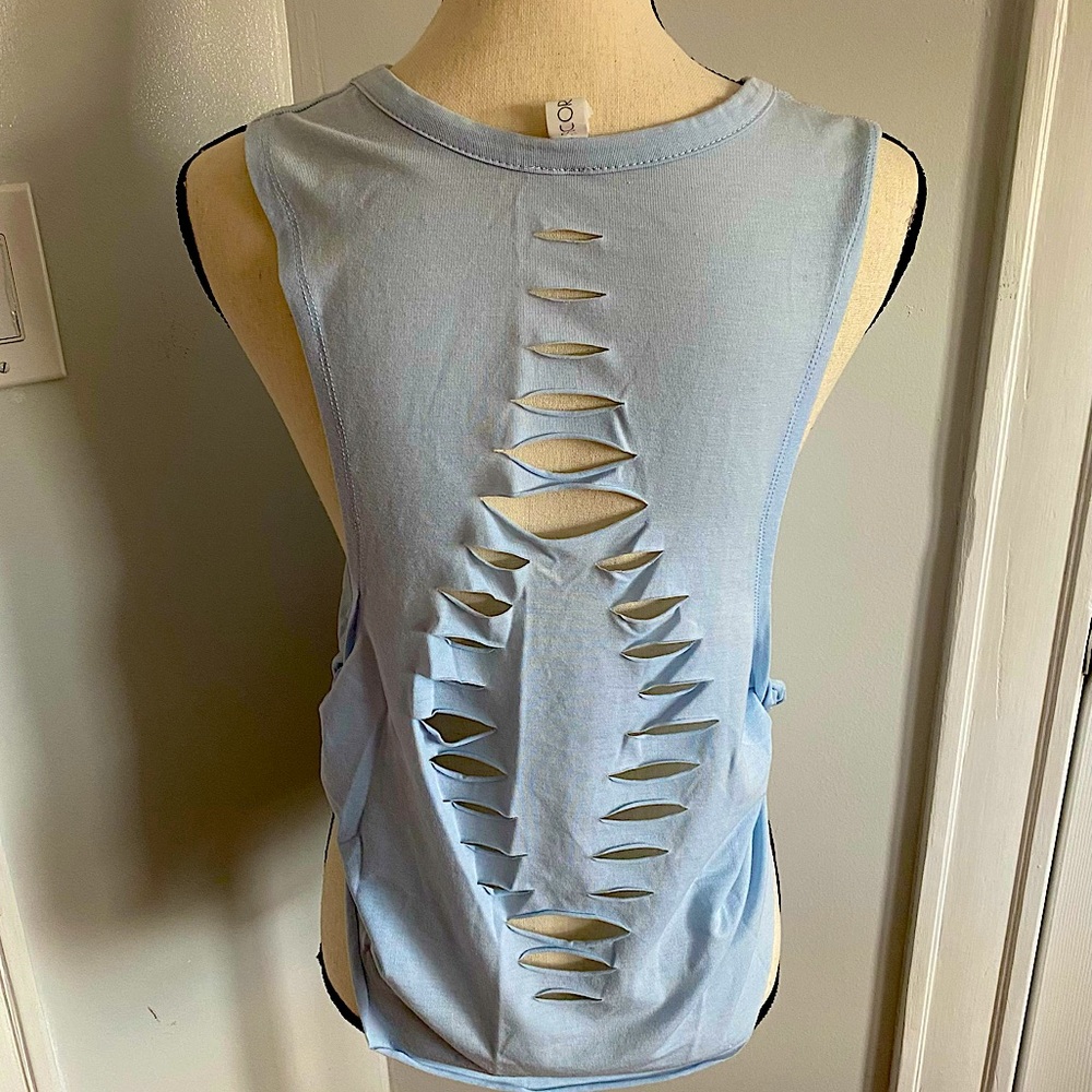 Scorpio Sol Athletic Work Out Top Cut Out Back XS